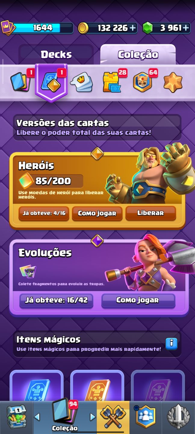CONTA DE CLASH ROYALE BEM UPADA