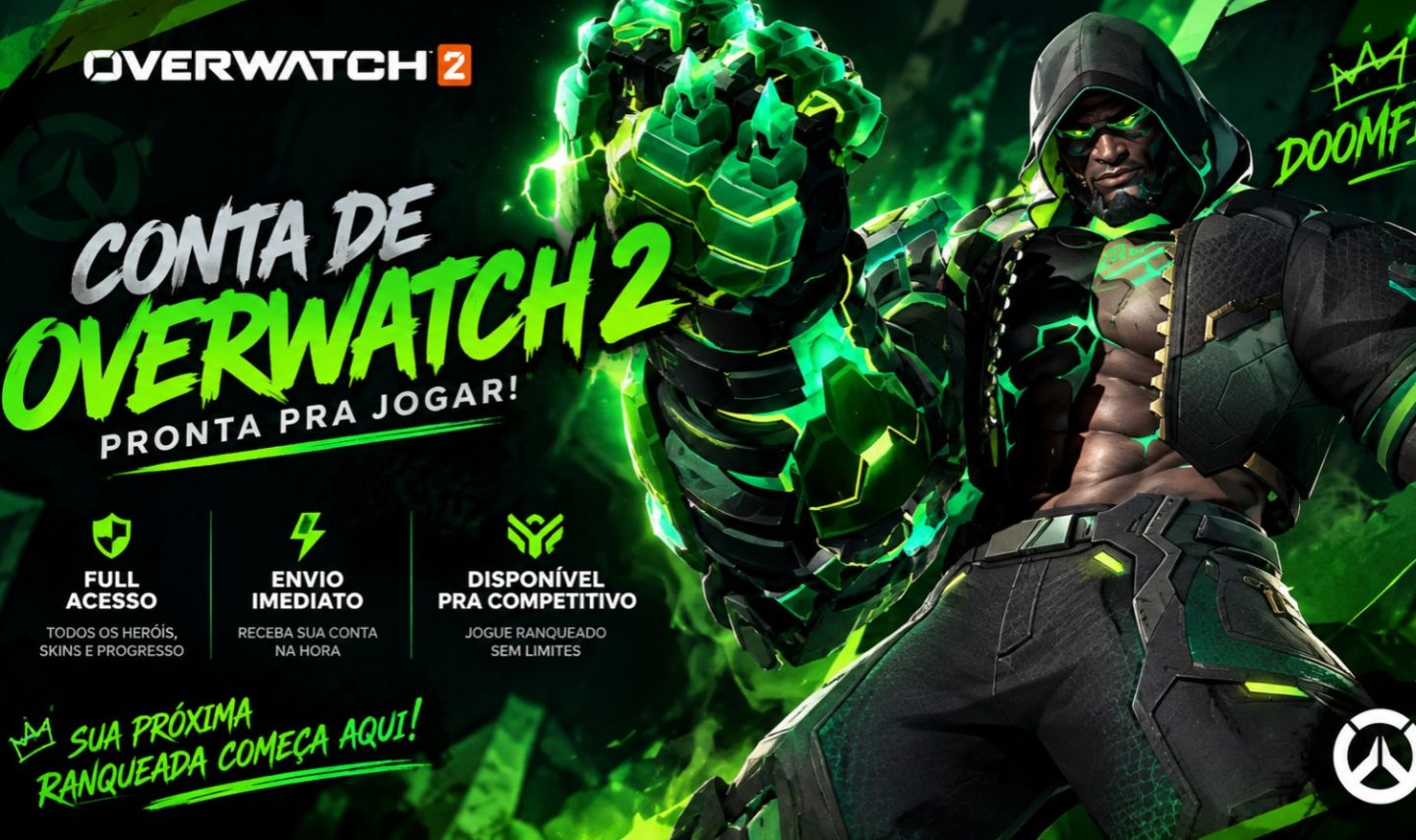 Contas COMP Liberado Overwatch 2 - [ PRONTO PRA COMPETITIVO ] Preço Justo!!!
