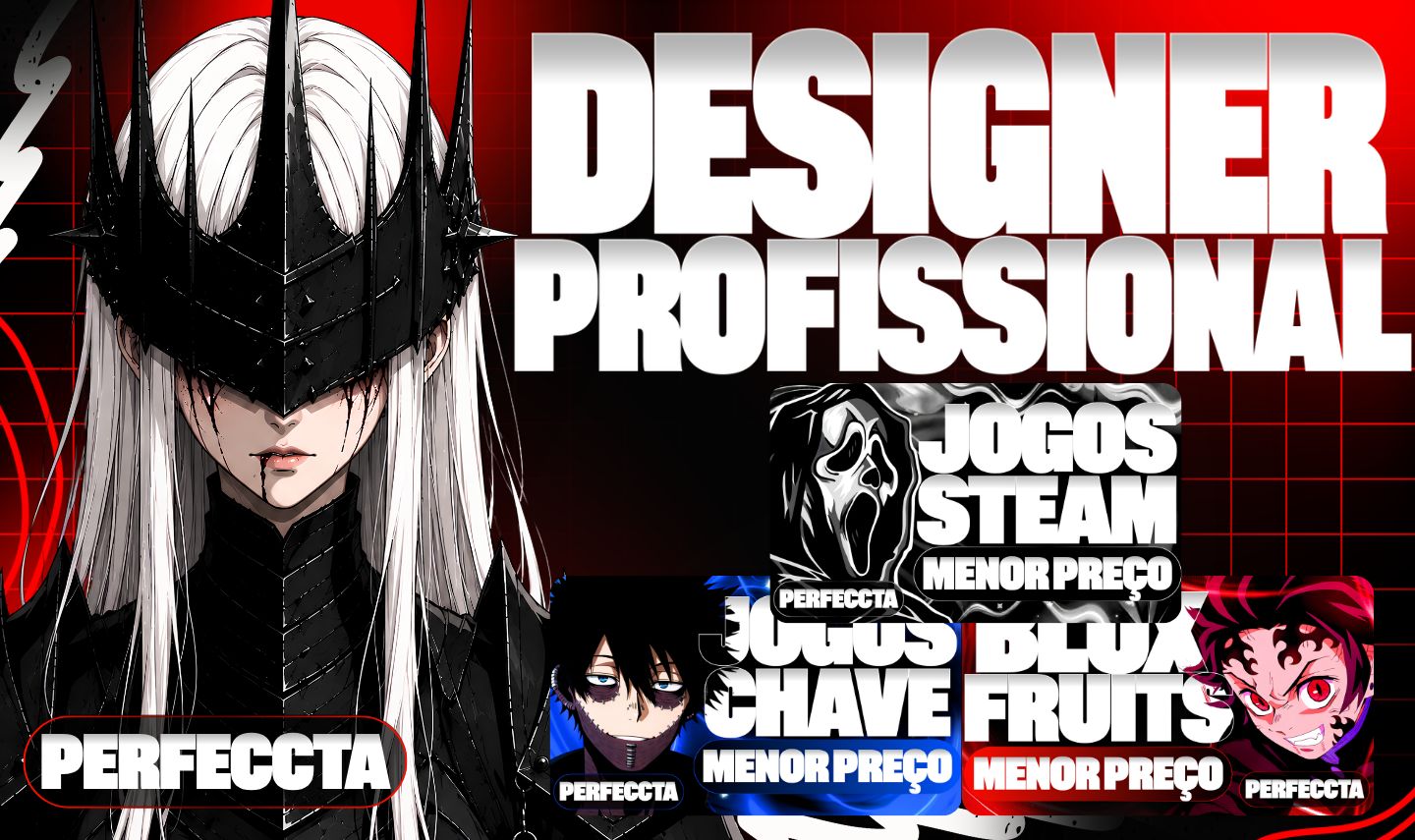 DESIGNER/DESIGN PROFISSIONAL BARATO! (LOGO, BANNER, ANÚNCIO, THUMBNAIL, CARTOON)