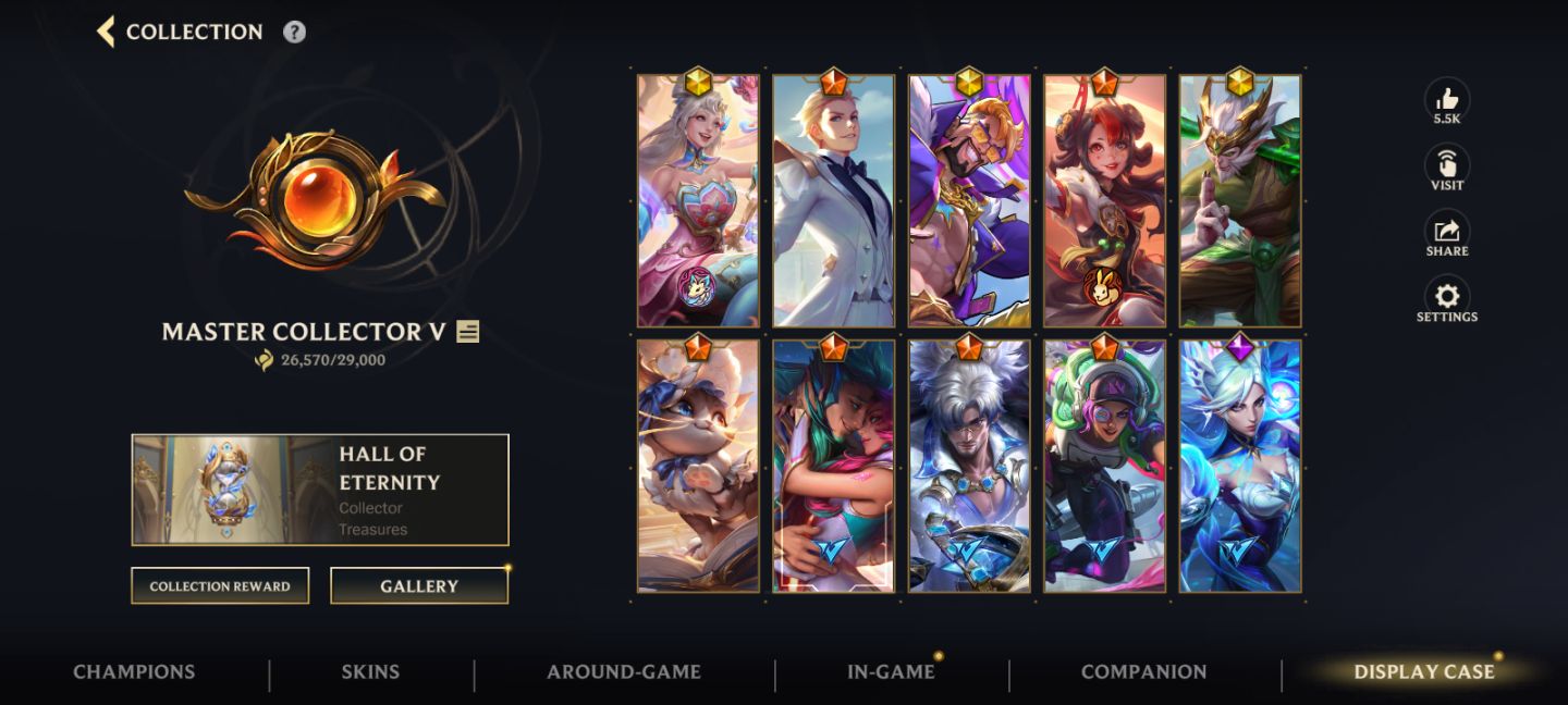 WILD RIFT - EX Monarca - 116 Skins - Yasuo Rosa de Cristal - Full Champs.