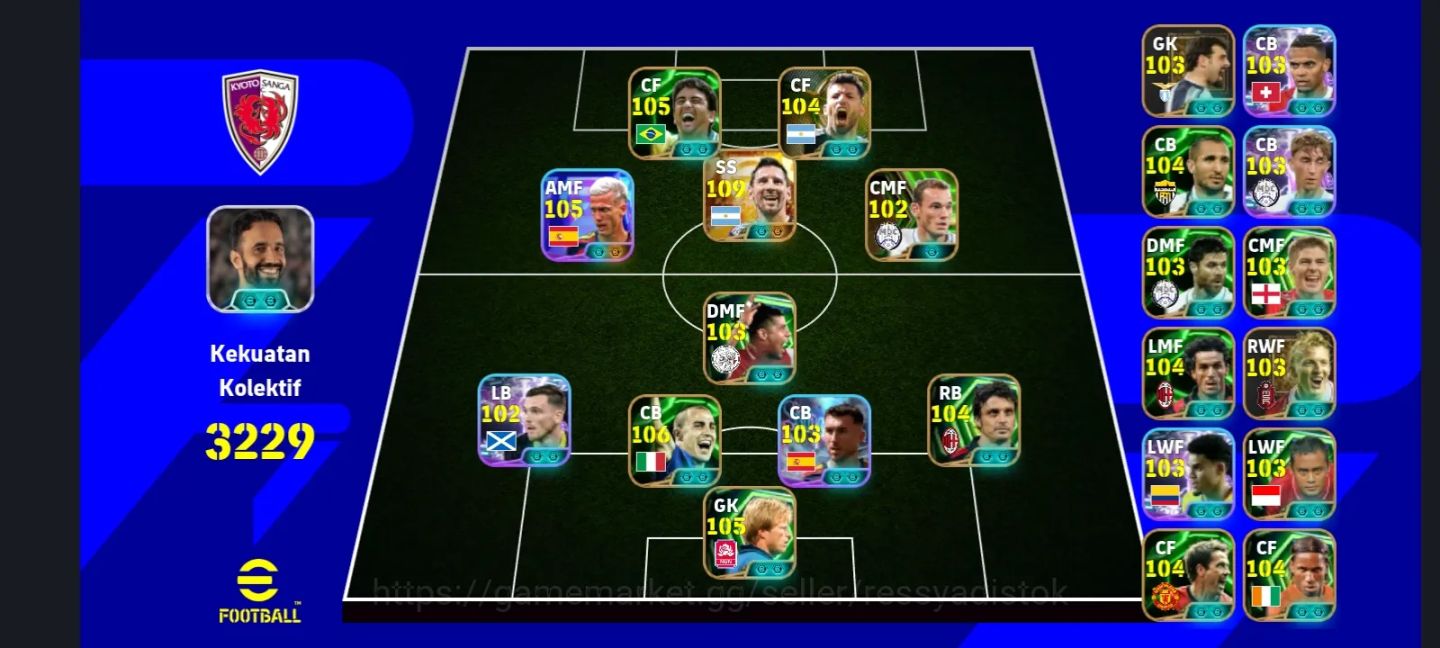 EFOOTBALL 3229 FC | CANNAVARO 106 | MESSI 105 | BEBETO 105 | OLMO 105 | 3.4M GP