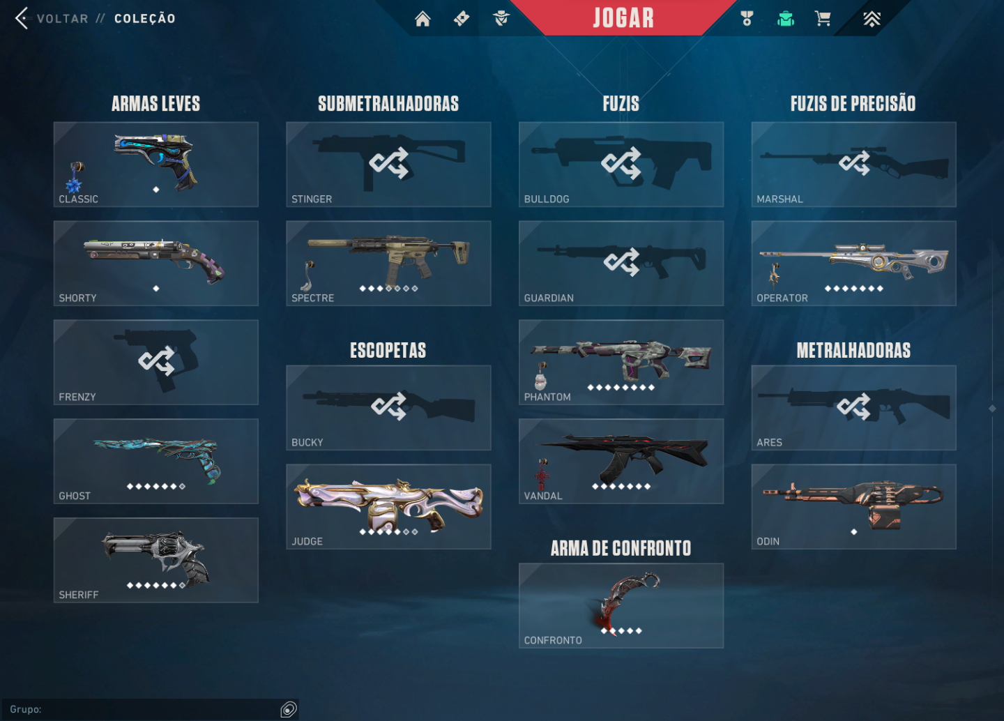 CONTA VALORANT F.A - MMR IMORTAL + FULL SKINS