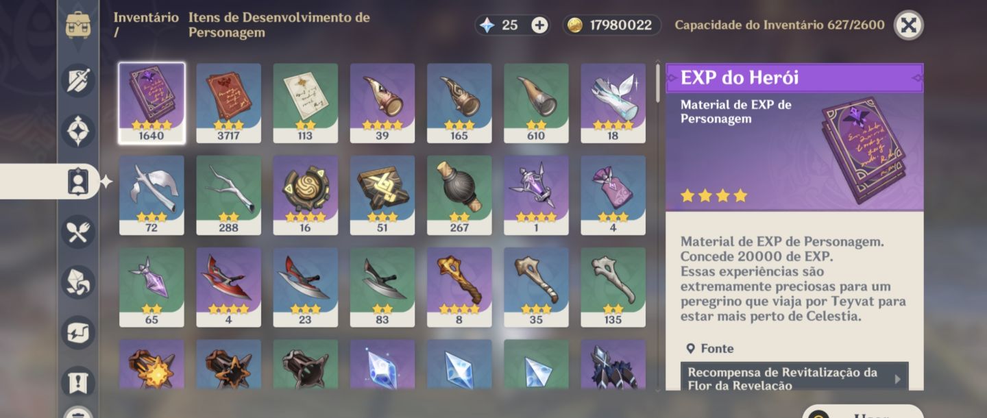 Contas Genshin Premium