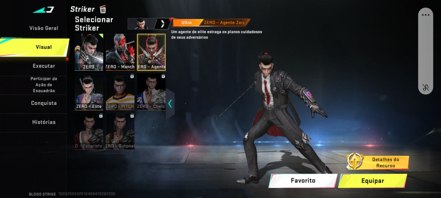 Conta blood strike muito rara com várias skins de colab e eternas