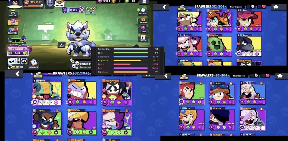 Conta brawl stars muito gemada 25k+ troféus. Pronta para ranqueado