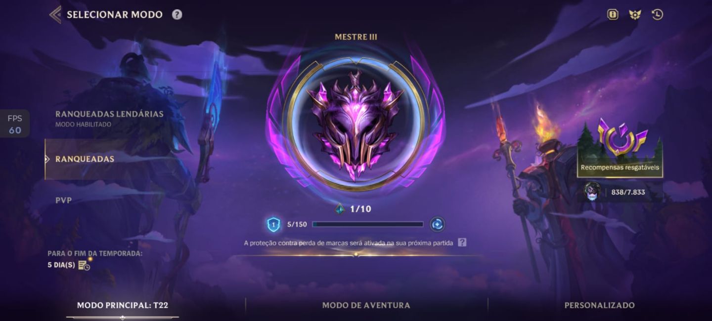 Conta WR Elo Mestre |94 Skins| Deus-Rei Garen + Yone Emissário + Jinx/Vi Arcane
