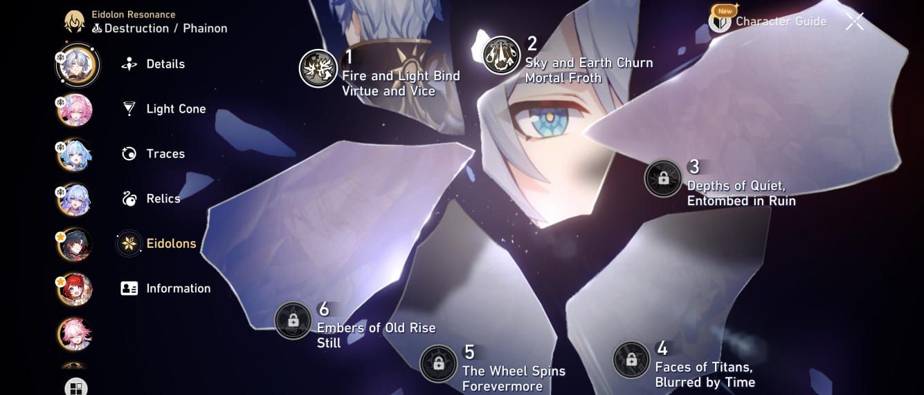 Conta c/ 33 personagens t5 + vários eidolons, Pet Exclusivo, +15 Cone de Luz e +