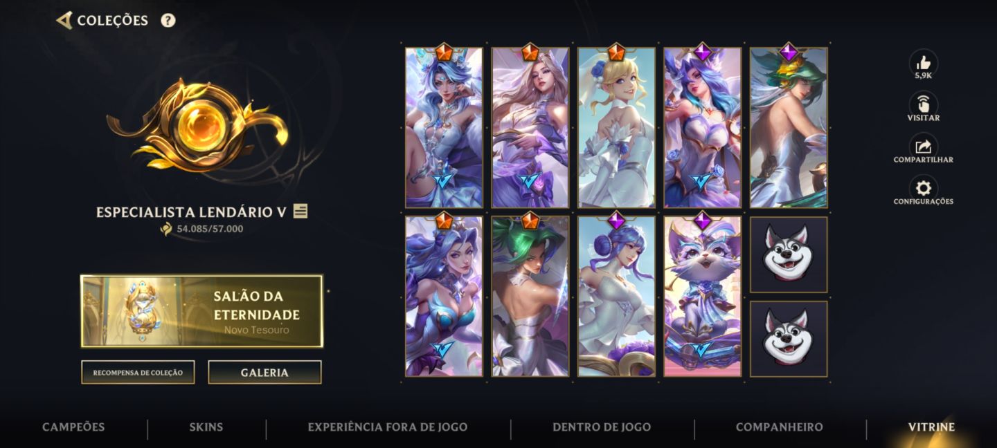 CONTA WILD RIFT NV 248, 271 SKINS (COM SKINS LIMITADAS), ÍCONES E ETCS