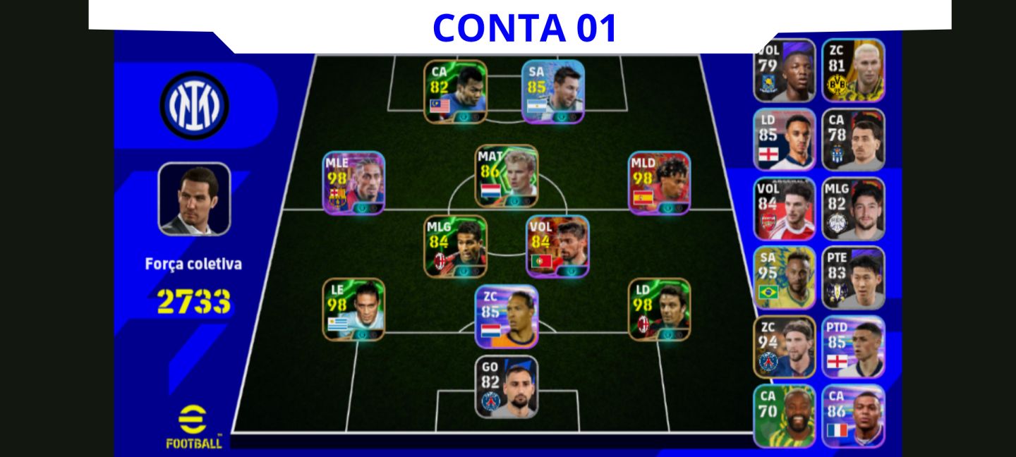 Contas Efootball Iniciais com Épicos/big Times Garantidos! Vol. 02