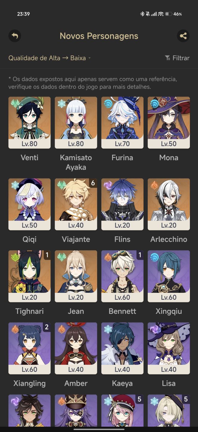 CONTA COM 9 PERSONAGENS 5 ESTRELAS!! SELETORES DISPONIVEIS!!!