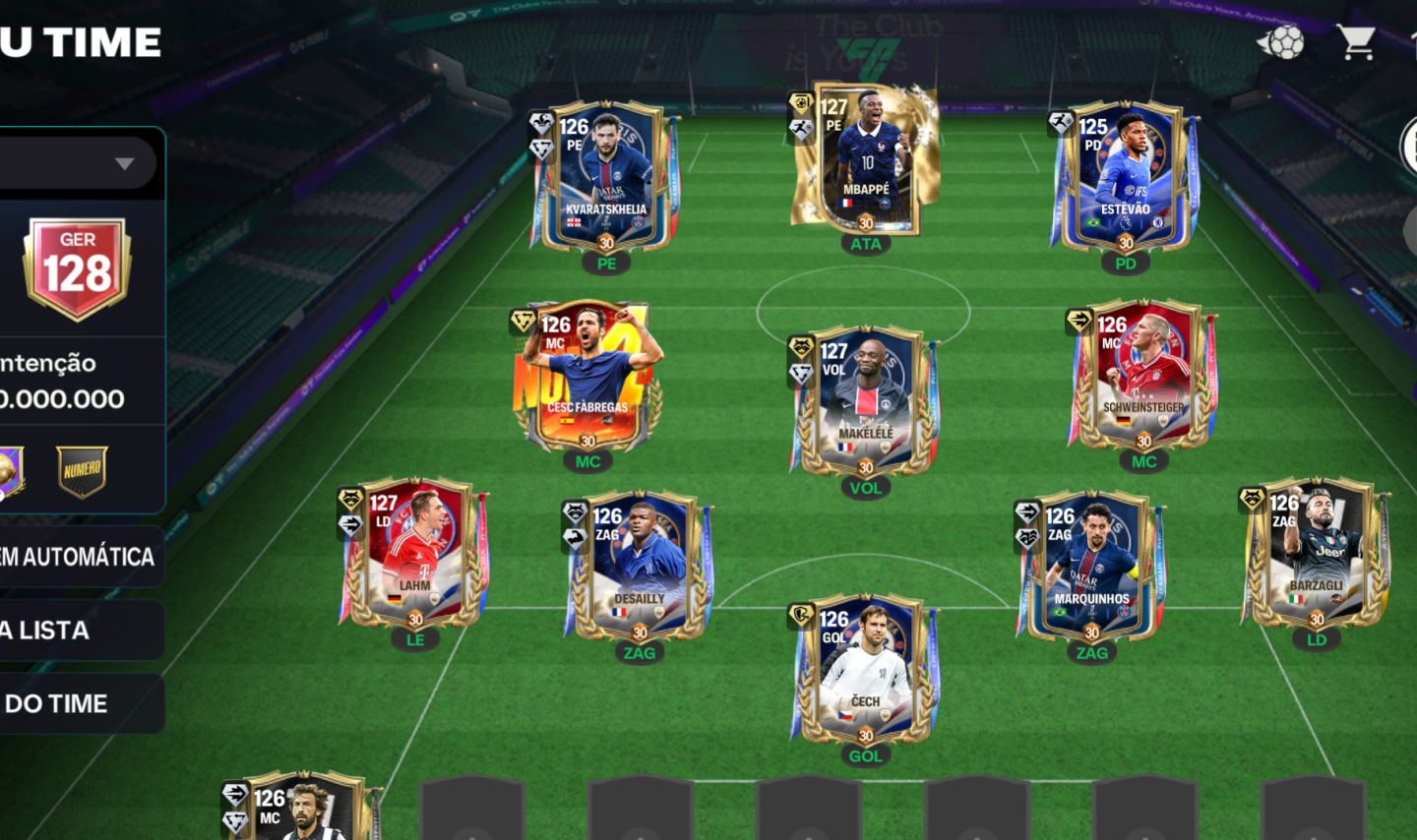 Conta braba de fc mobile ger 128