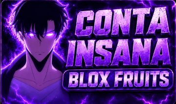 CONTA INSANA BLOX FRUITS FRUTAS PERMS E GAMEPASS COM SKINS DE ROBLOX!