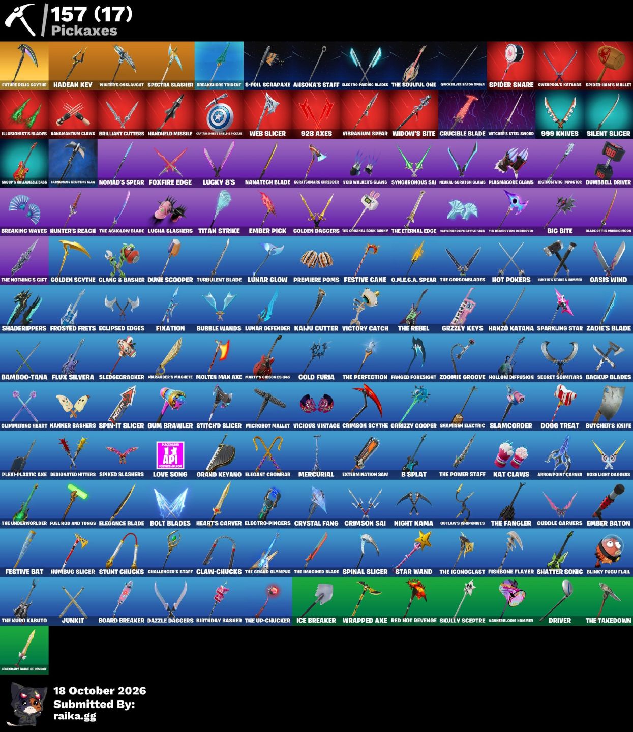 CONTA TRYHARD FORTNITE | 108 SKINS + 647 COSMÉTICOS | LVL 1782 | 113 VITÓRIAS