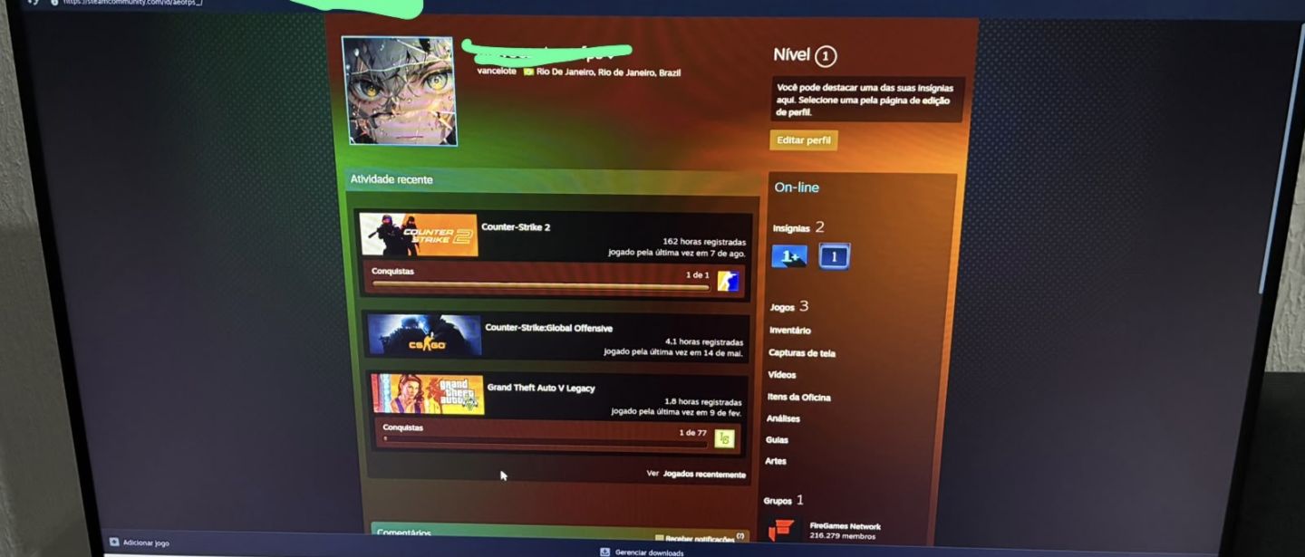 Conta cs2 e gta v