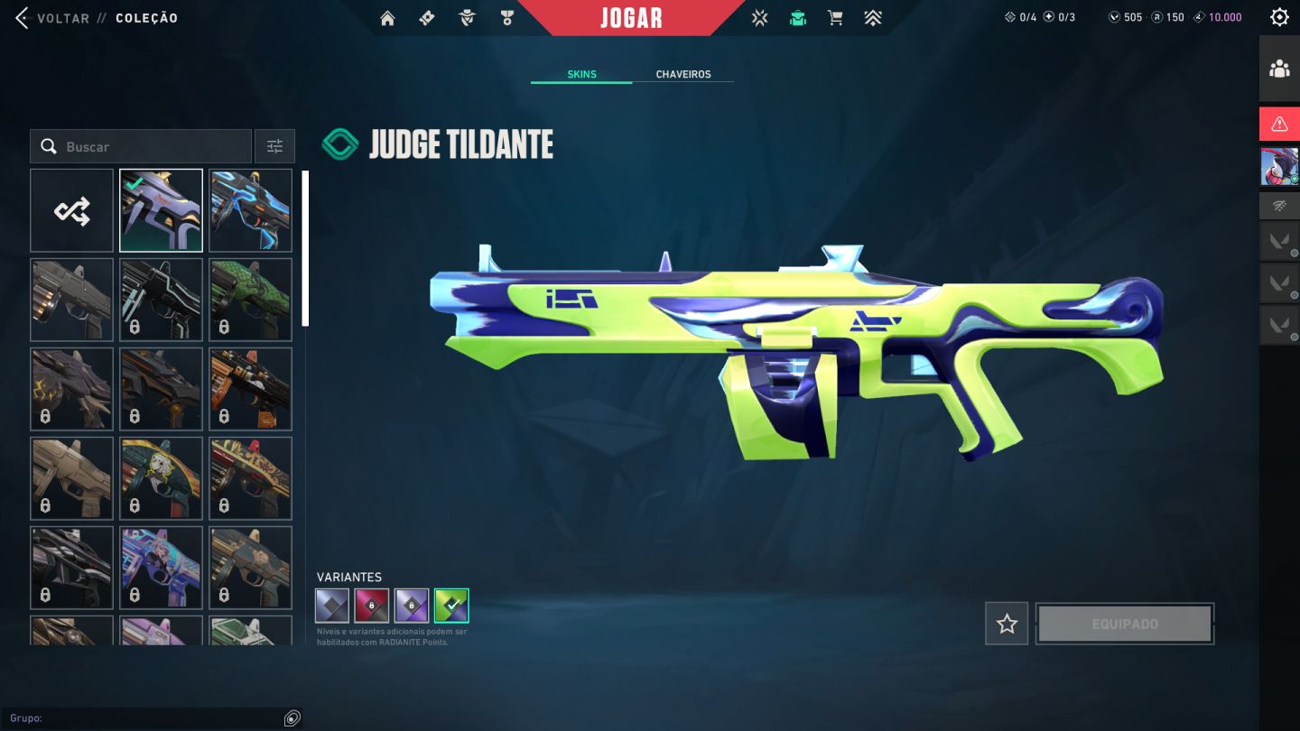 Conta de Valorant-nível Alto- 50skins +. pacote champions 2025 e mais
