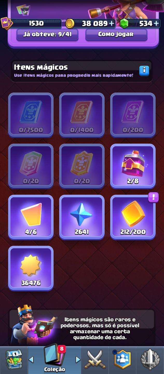 Clash Royale 12,5K+ | 8 Anos | Único Dono | Full Up | Negociável
