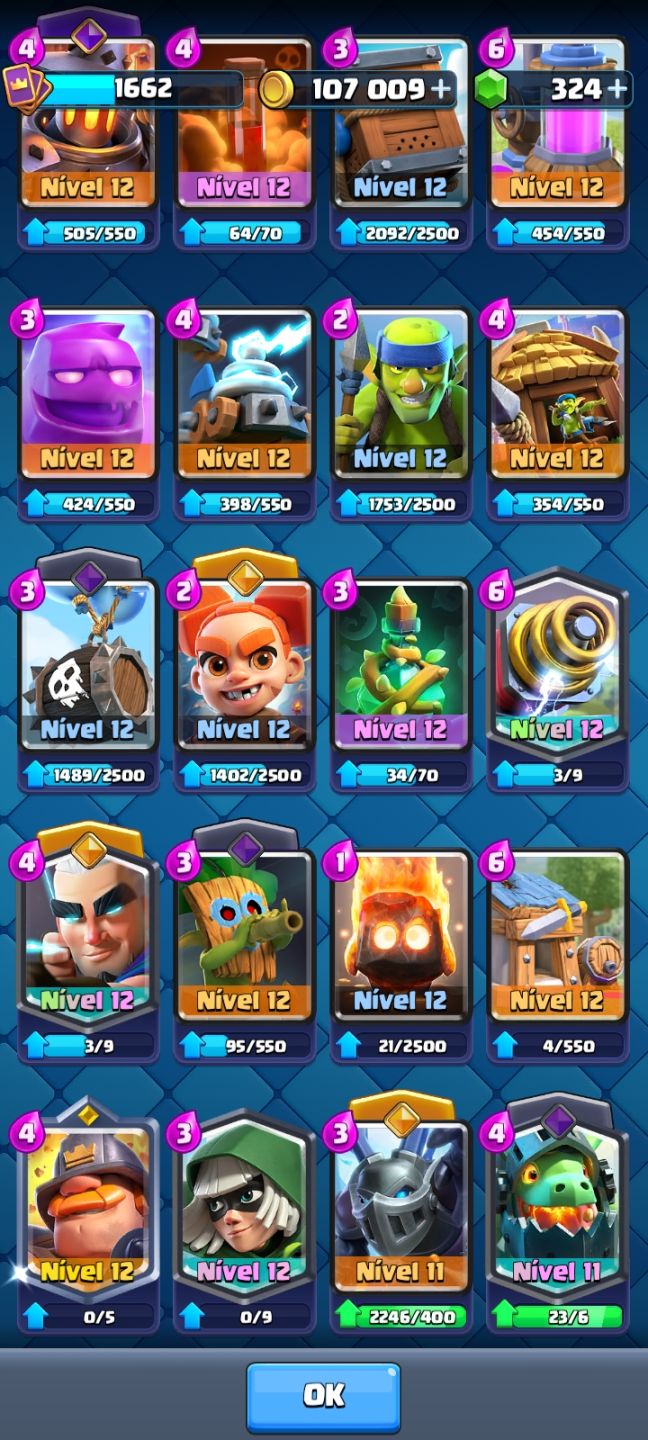 Conta braba de Clash royale
