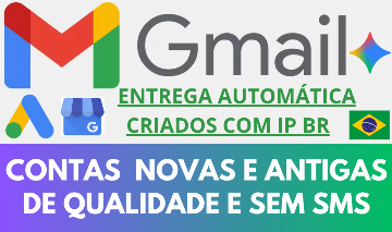 [PROMOÇÃO] CONTAS GMAIL/GOOGLE BR NOVAS E ANTIGAS DE QUALIDADE