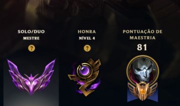 Conta LOL Mestre - MMR Bom