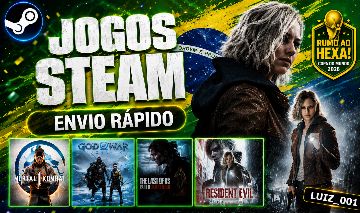 COMBO PREMIUM | PROMOÇÃO: PAGUE 1, LEVE 2 JOGOS STEAM | MENOR PREÇO