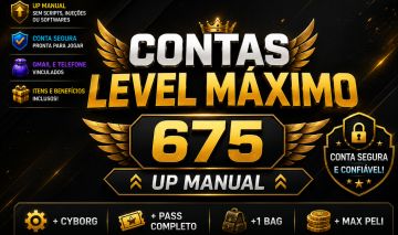 CONTAS LV MAX + 1M BILI + PASS COMPLETO | UP MANUAL