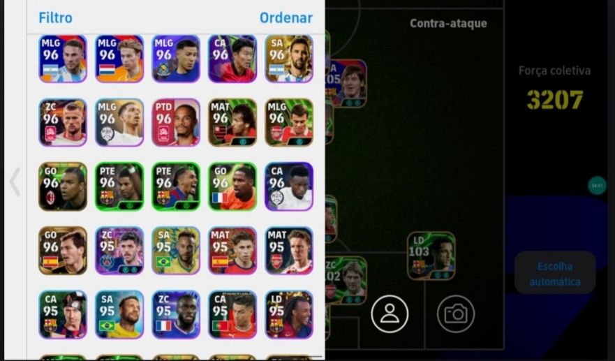 CONTA EFOOTBALL RARA! THIAGO ALCÂNTARA + MESSI DO PACK + BATISTUTA E+++++!