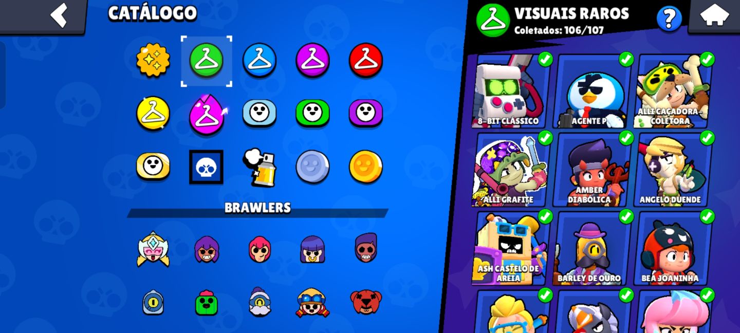 CONTA BRAWL STARS COMPLETA