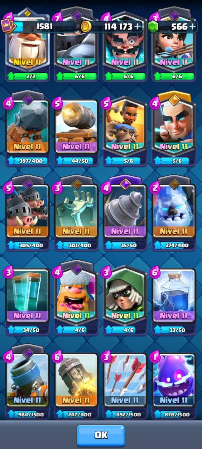 Conta de clash top demais 12,424 trofeus
