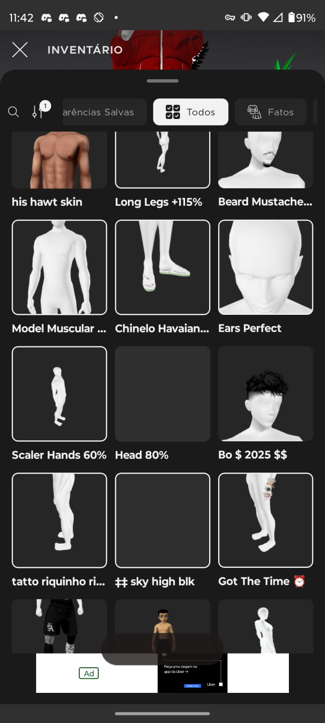 CONTA MASCULINA | VÁRIOS ITENS E ACESSÓRIOS | R$ 160 INVESTIDOS