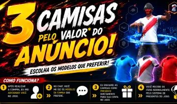 Camisas de time free fire