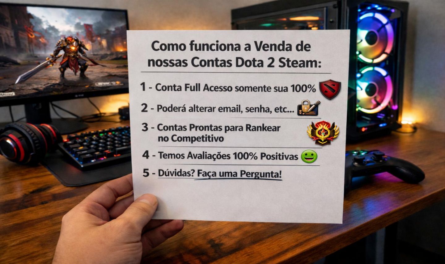 [DOTA 2] Contas com Ranked Liberado - Full Acesso - Escolha a sua