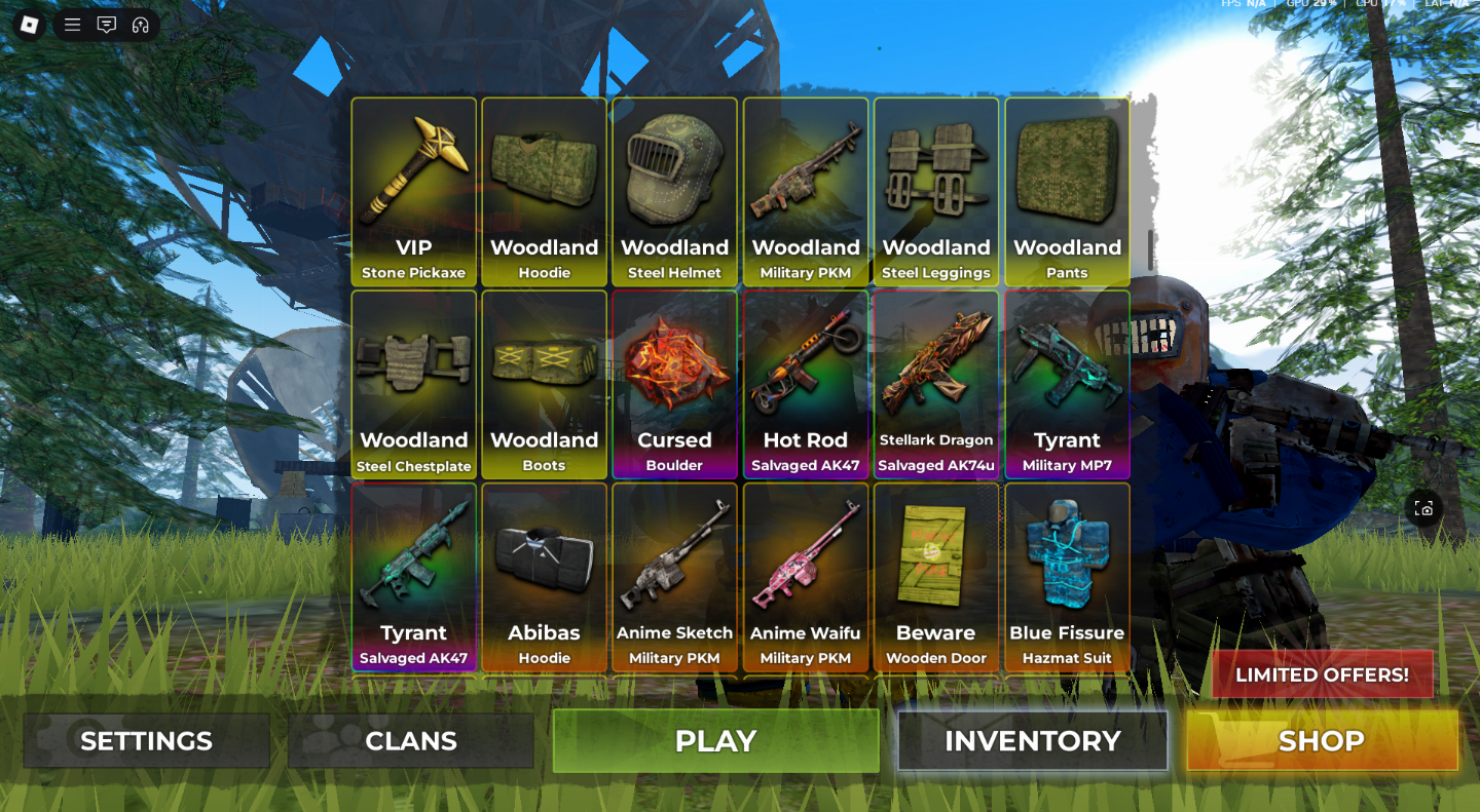 CONTA RARA FALLEN SURVIVAL + GAMEPASSES + BUNDLES EXCLUSIVAS!