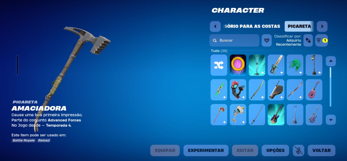 Conta fortnite bundle travis passe capítulos 3/4 completo