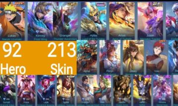 Conta Mobile Legends | 213 Skins | 92 Heróis | Collector Arlot + 600 Dimas