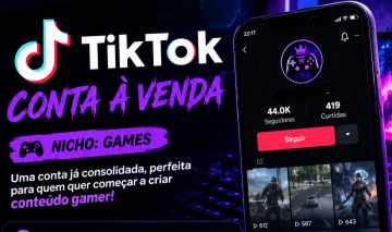 CONTA TIKTOK GAMER 44 MIL SEGUIDORES