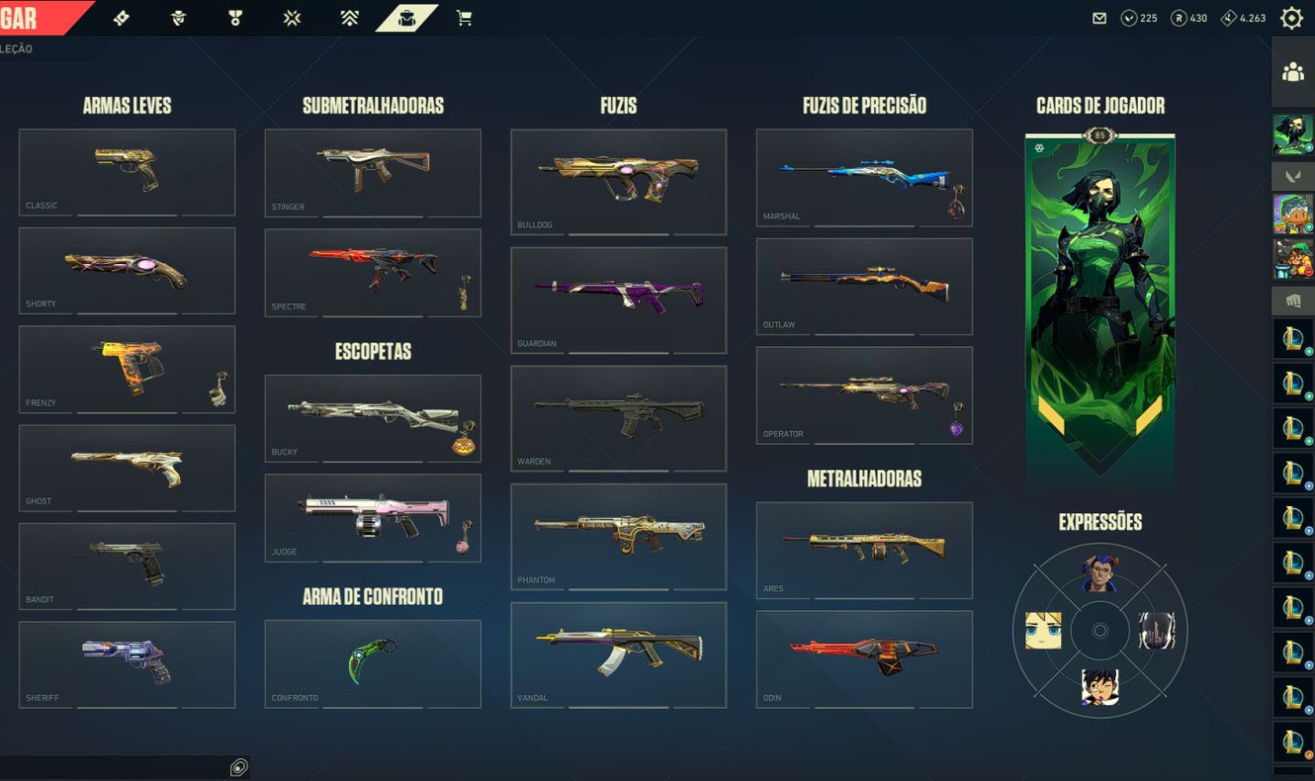 CONTA VALORANT - KARAMBIT ÍON E OUTRAS SKINS! (FULL ACESSO) + E-MAIL VINCULADO!