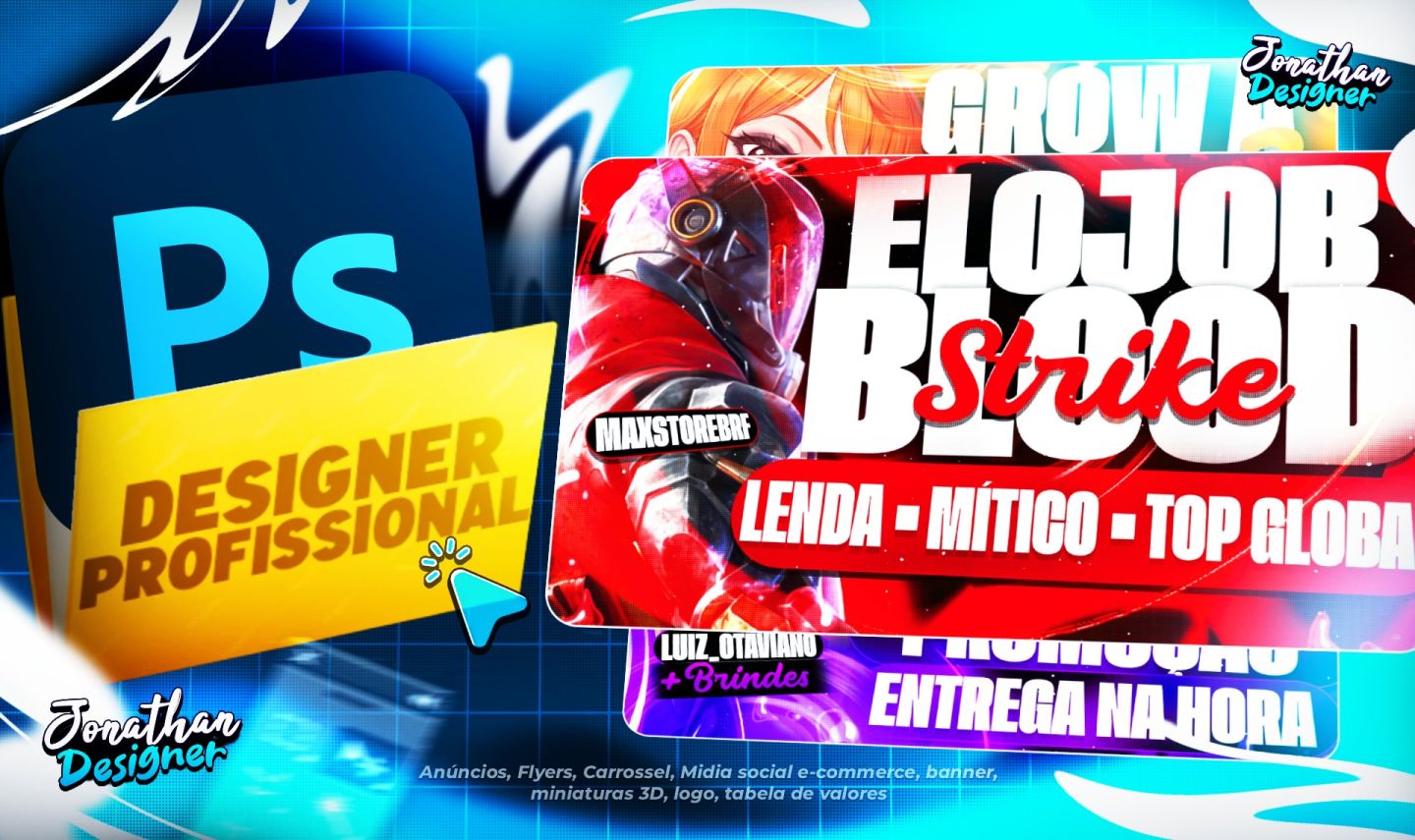 [MENOR VALOR] DESIGNER PROFISSIONAL (LOGO, BANNER, ANUNCIOS, FLYERS, THUMBNAIL)