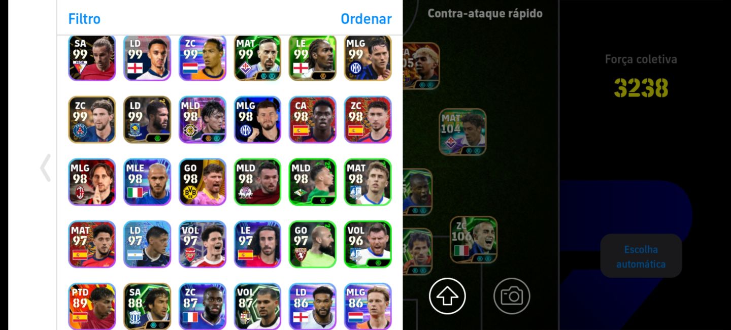 Baresi 108 Yamal 105 Klopp | Força coletiva 3200+