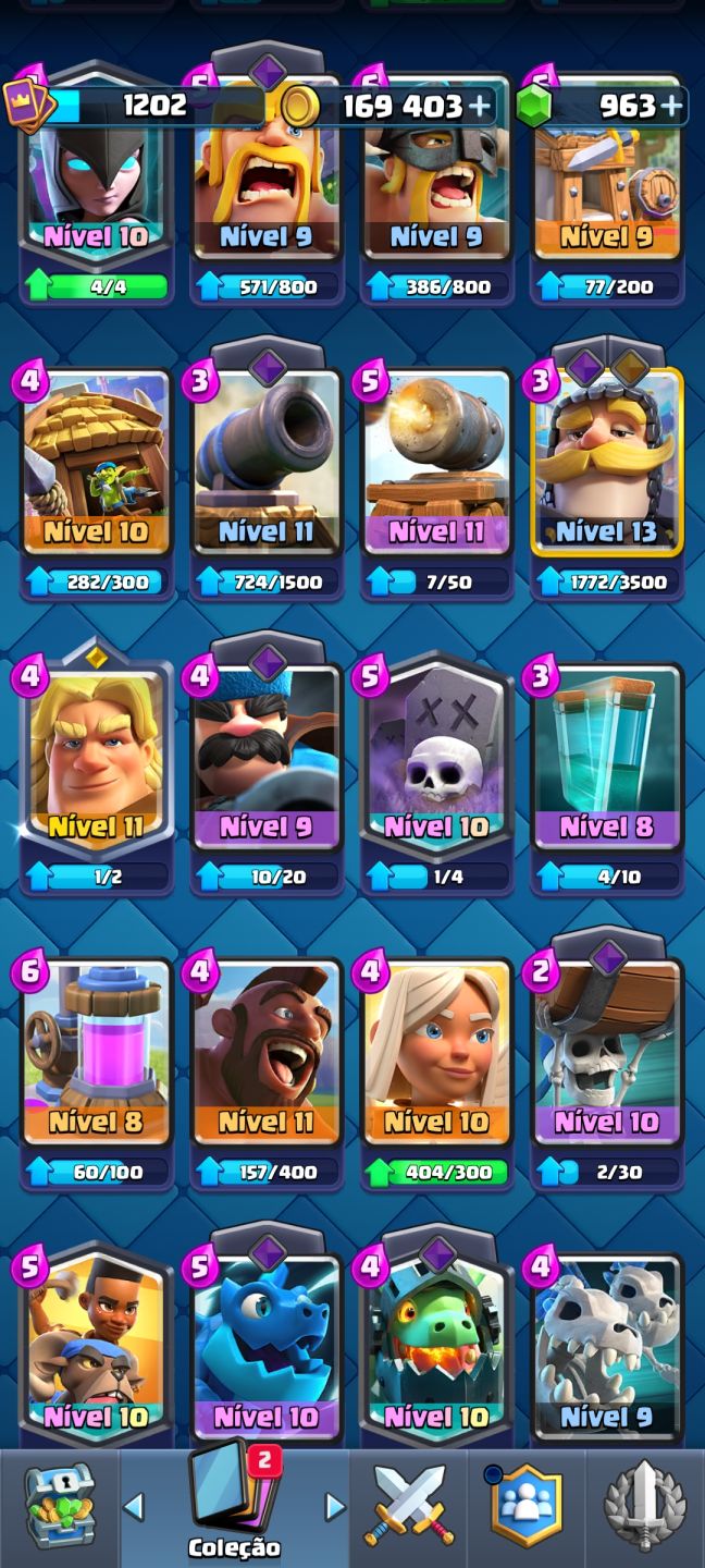 Conta Clash Royale | Arena 18 | 6.533 Troféus | Rei Nível 13 | Herói à Escolha