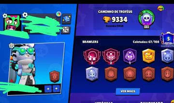 Conta de Brawl intermediária Com Brawl Pass Plus Comprado!
