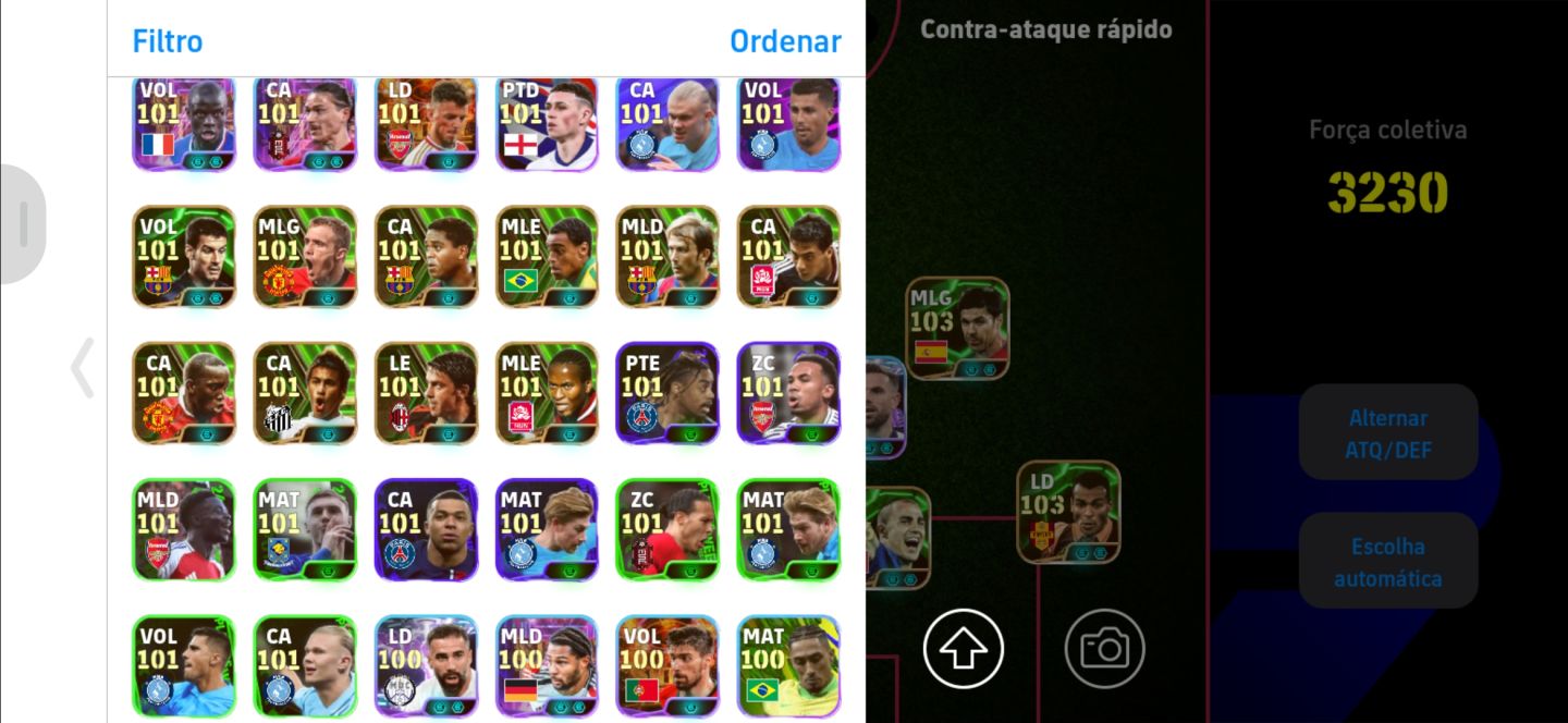 CONTA eFOOTBALL À VENDA FORÇA 3230 + ELENCO FORTE!