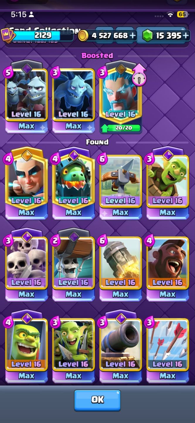 CONTA TOP Clash Royale (+10 anos de jogo e vários itens raros)
