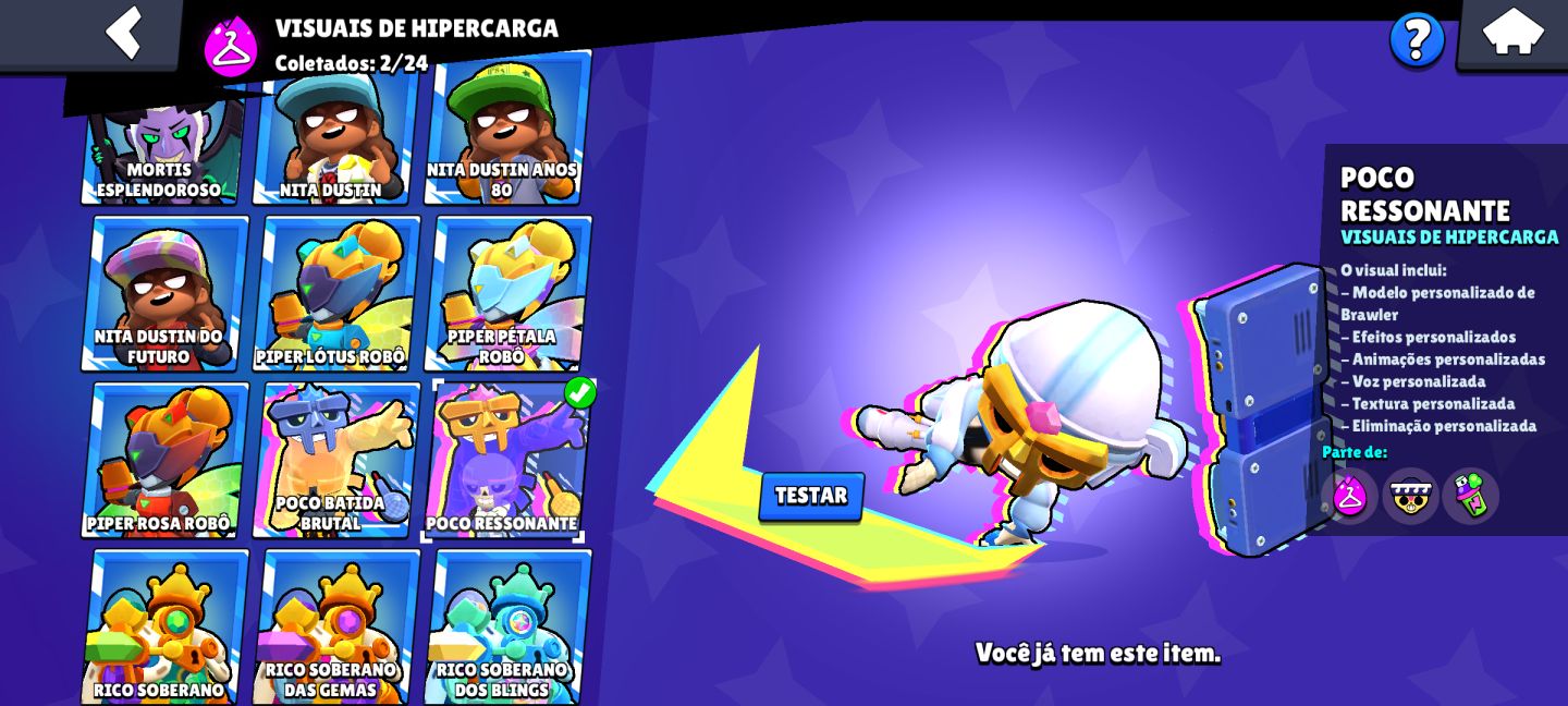 Conta de Brawl Stars + Clash à venda com itens limitados e raridade de 2020/2021