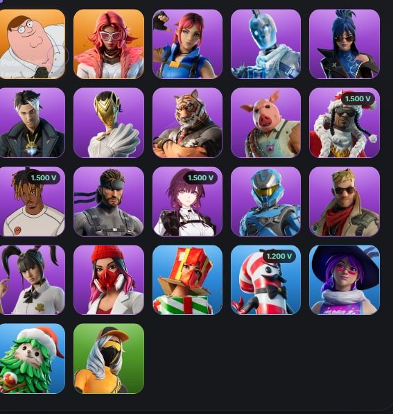CONTA FORTNITE | 22 SKINS + 79 PICARETAS + 450 V-BUCKS |