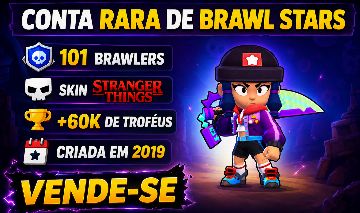 Conta Brawl Stars / Stranger Things / Skins Raras / +60k Troféus