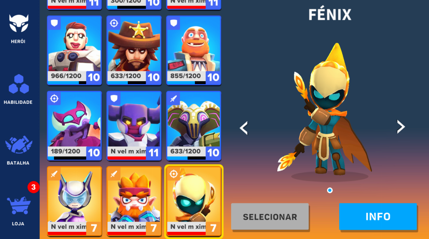 HEROES STRIKE: BATTLE ROYALE | CONTAS FULL | ANDROID | TOP VENDAS