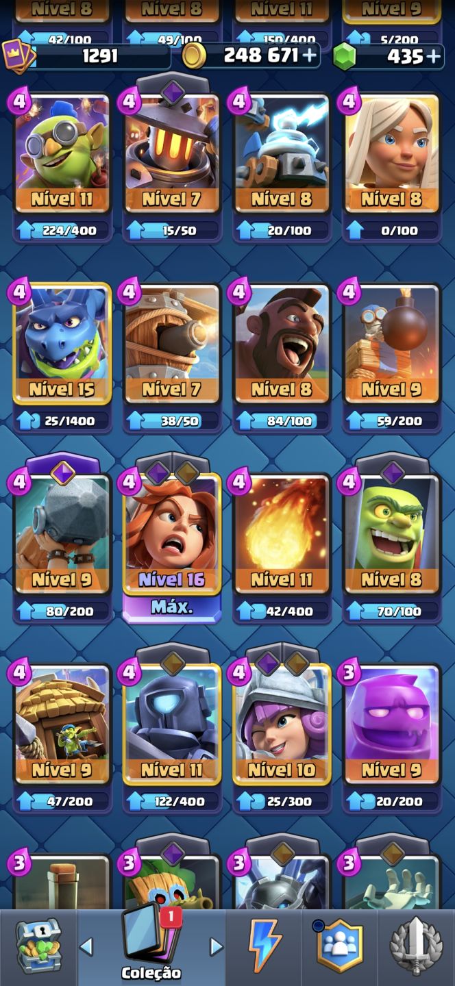 Conta clash Royale troféu: 8248