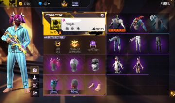 CONTA DE FREE FIRE GEMADA NÍVEL 70 COM RAGNAROK, ANGELICAL e MANDELA
