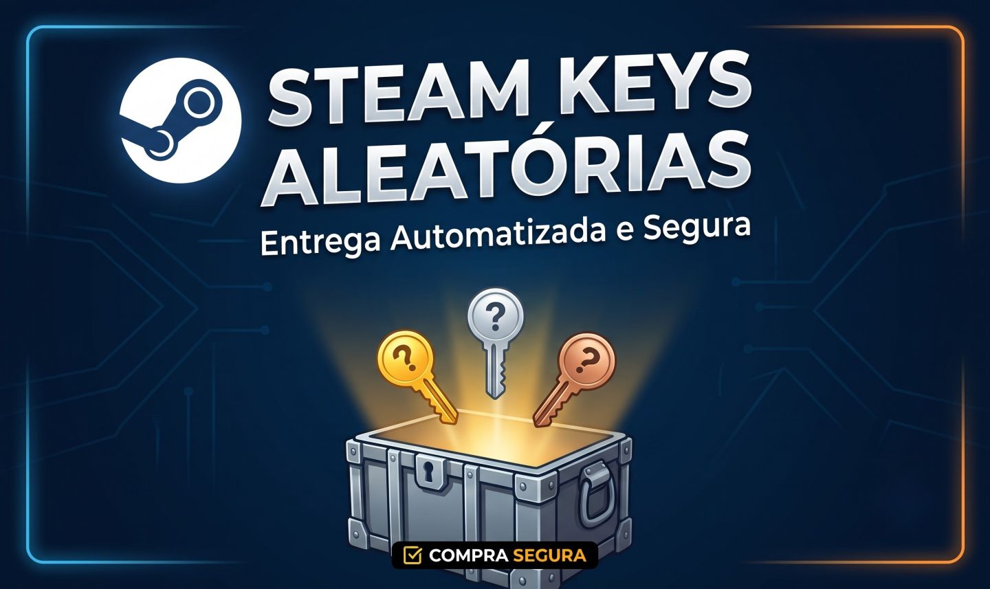 STEAM KEYS ALEATÓRIAS PREMIUM | ENTREGA AUTOMÁTICA NA HORA!