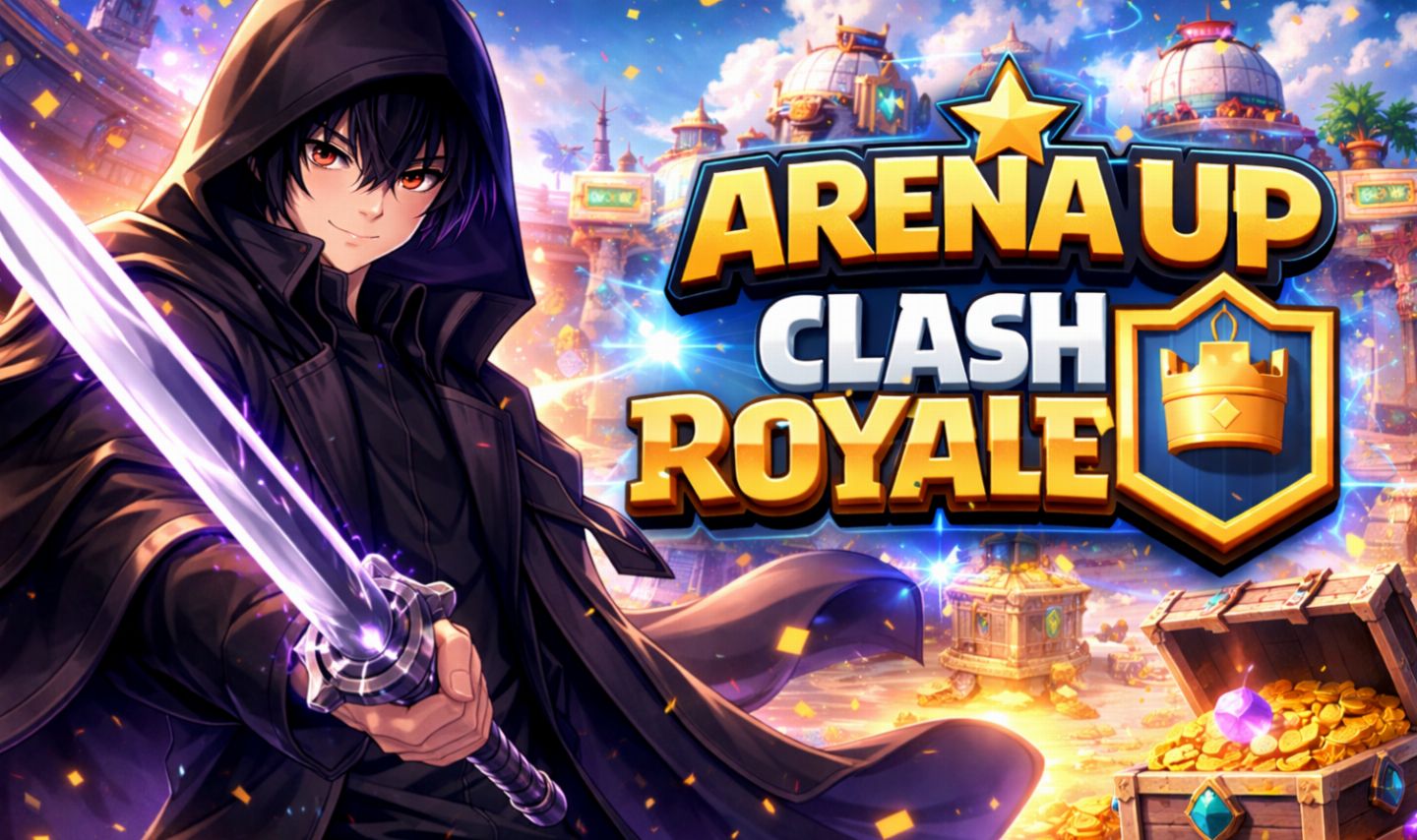 SUBO VOCÊ DE ARENA NO CLASH ROYALE